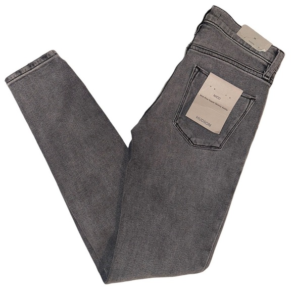 HUDSON Nico Mid-Rise Super Skinny Ankle Deconstructed Jean Size 25 - Picture 15 of 16